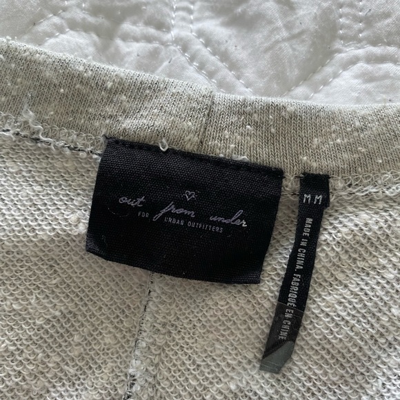 Urban Outfitters Crop Top Tie in the Side, Gray Crop Top, Cozy Top. - Picture 2 of 4